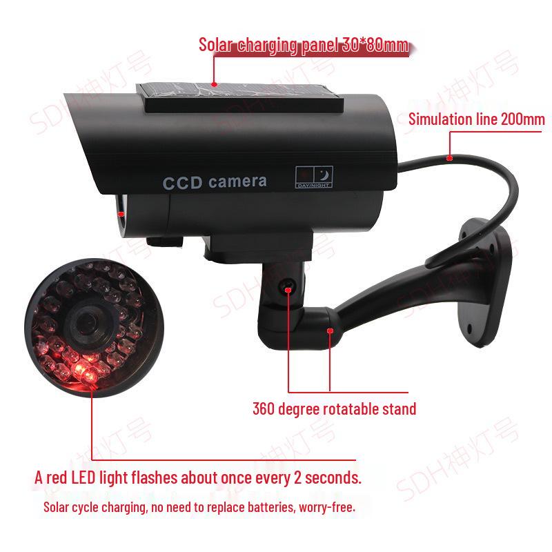 Solar-Powered Dummy Security Camera - Model DUMMYCAMERA