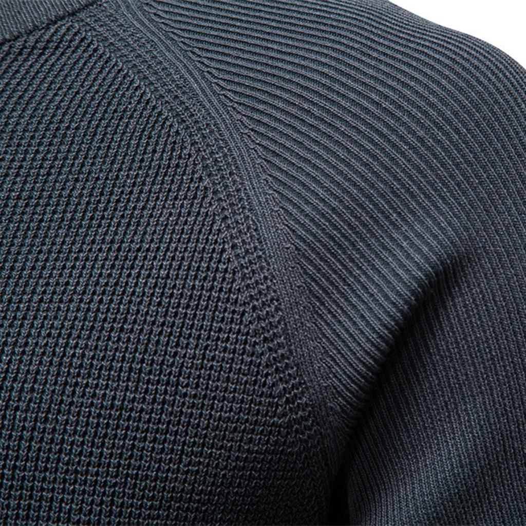 Men's Pullover Sweater Jumper  Knit Crewneck Plain  Neck Vintage