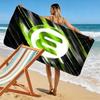 Asciugamano da Spiaggia con Stampa VfL Wolfsburg, Asciugamano Grande Morbido Asciugatura Rapida per Spiaggia Campeggio Nuoto