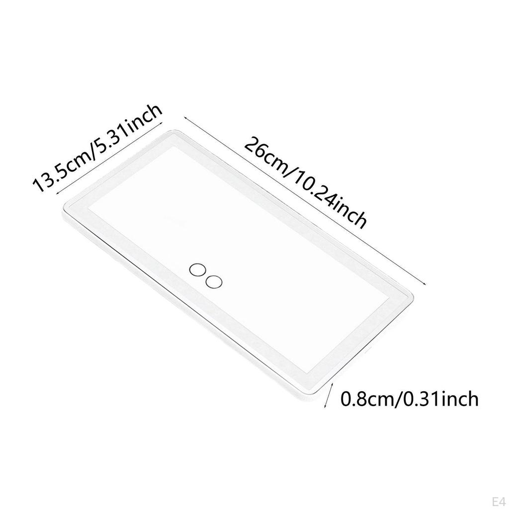 Car Sun Visor Vanity Mirror 3 Light Modes Travel Makeup Rechargeable Valentine Gift