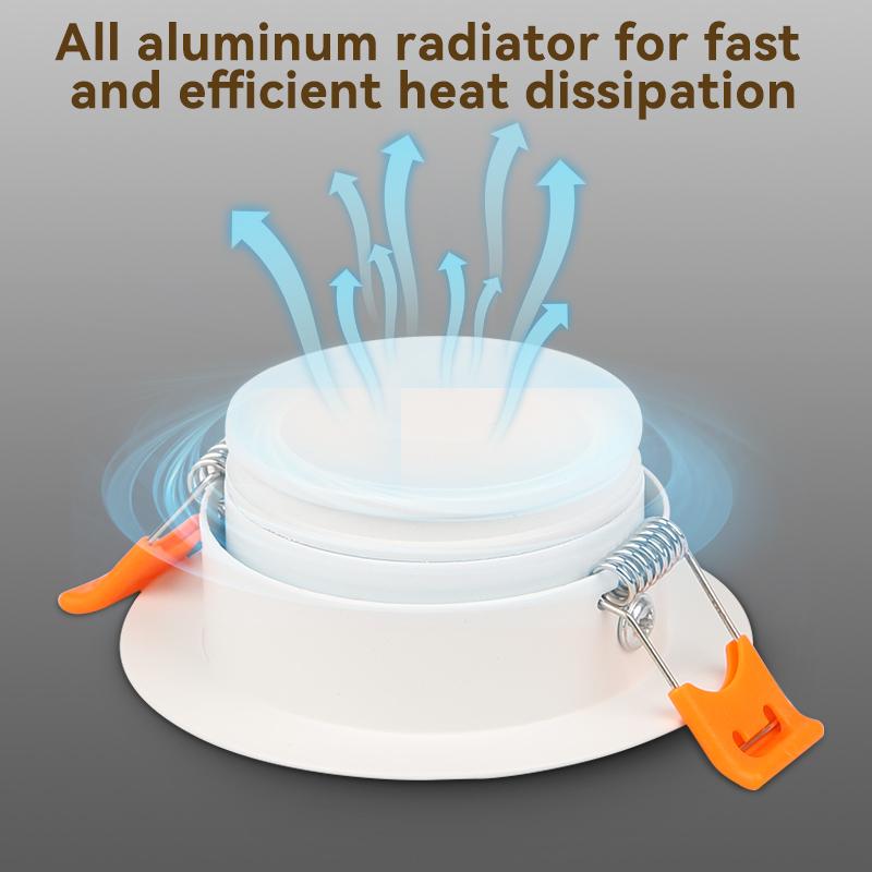 Dimmable Led Downlight Recessed Ceiling Lamp Embedded Spotlight Aluminum COB Light 5W7W10W12W AC90-260V  Home Office Store