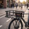 Rear Cycle Basket with Liner Long-Lasting for Daily Commuting
