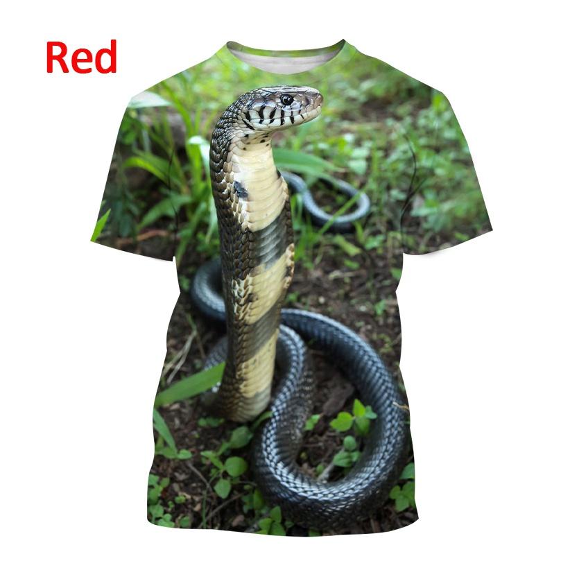 Tricou Cobra X Tricou pentru bărbați de vară Viper Animal Print Atât pentru bărbați, cât și pentru femei, creativ Harajuku, ocazional, cu mânecă scurtă.