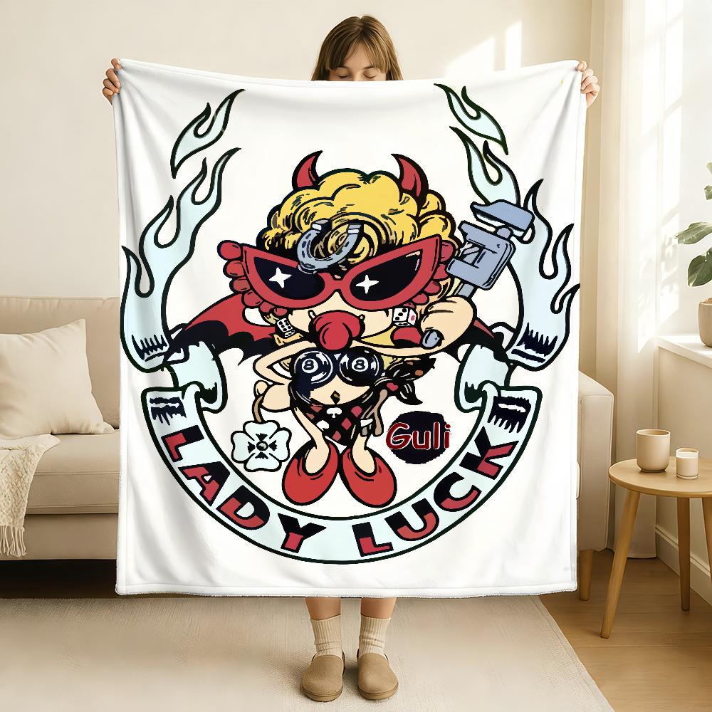 Fashion Brand H Hysteric M Mini Blanket Soft and Skin Friendly For Couch Bed Napping Bedspread All Seasons Comforter
