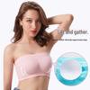 Plus-Size Wireless Double-Layer Bandeau Camisole with Removable Pads