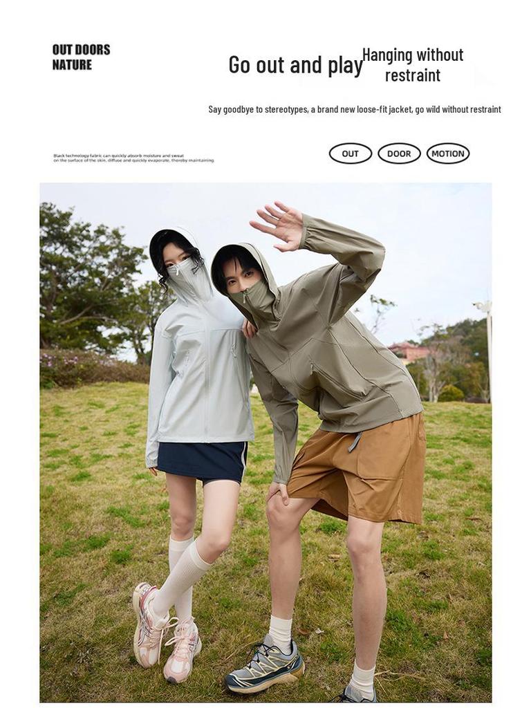 Unisex UPF50+ Summer UV Protection Quick-Dry Breathable Jacket with Custom Logo