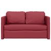 Vidaxl Sofa Podłogowa 2-W-1, Kolor Wina, 112X174X55 Cm, Sztuczna Skóra