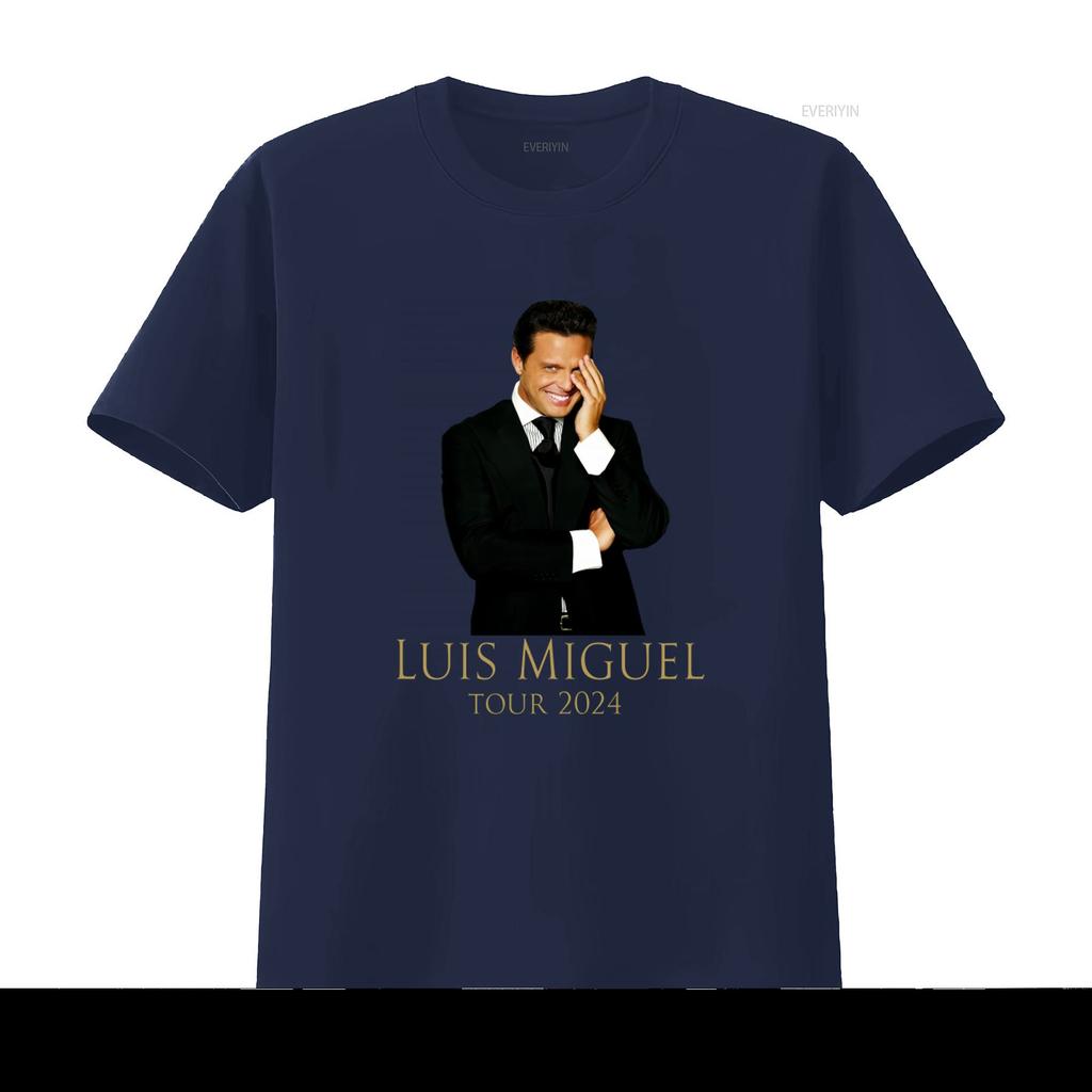 Luis Miguel Tour 2024 T Shirt Long or S Stylish Concert Merchandise for Fans Vintage Washed Comfortable Graphic Soft Unisex