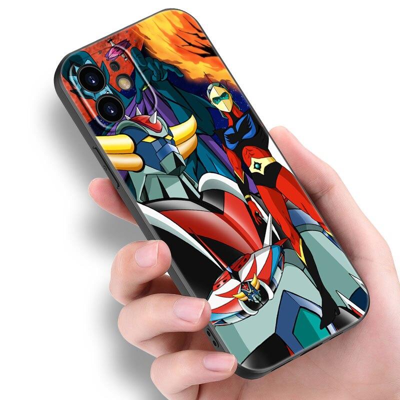 

Чехол для телефона UFO Robot Grendizer для Apple iPhone 14 13 12 Mini 11 Pro Max 7 8 XR X XS 7 8 Plus SE 2020 2022 черный чехол iPhone 14