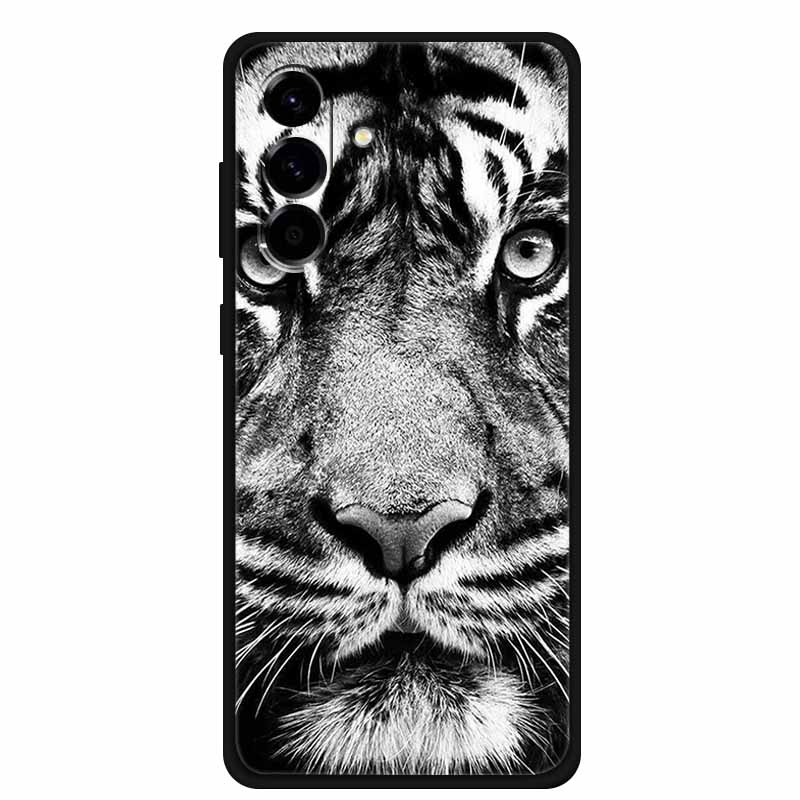 For Samsung Galaxy S25 FE 5G Case Soft Silicone TPU Black Phone Cover For Galaxy S25 FE 5G Protective Cartoon Bumper Coque S25FE