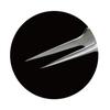 HOZAN Precision Tweezers, Fully Non-Magnetic, 110mm Long, 8mm Opening, 0.2mm Tip, Tapered, P-656