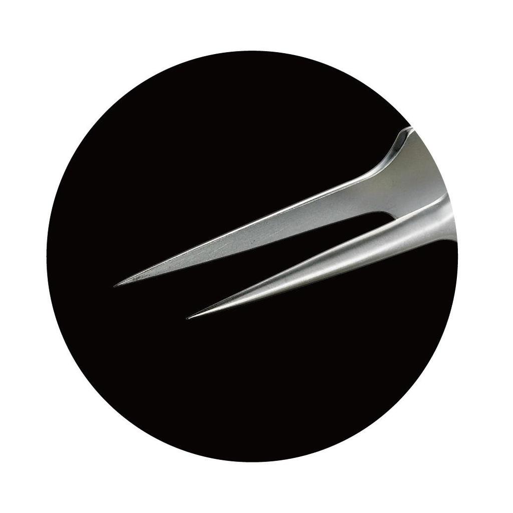 HOZAN Precision Tweezers, Fully Non-Magnetic, 110mm Long, 8mm Opening, 0.2mm Tip, Tapered, P-656