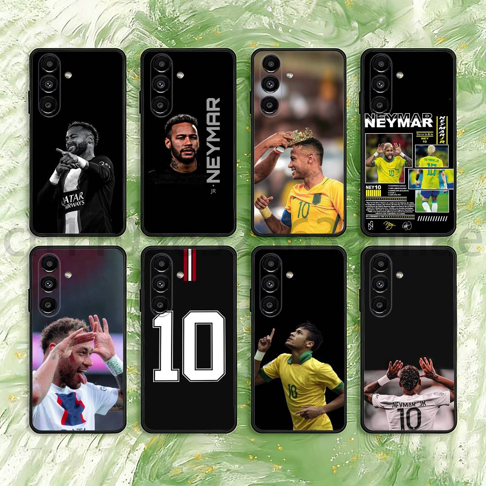 Für N-Neymar Fußball 10 Handyhülle Für Samsung S25,24,23,22,21,S20,Ultra,Plus,FE Schwarze Weiche Hülle