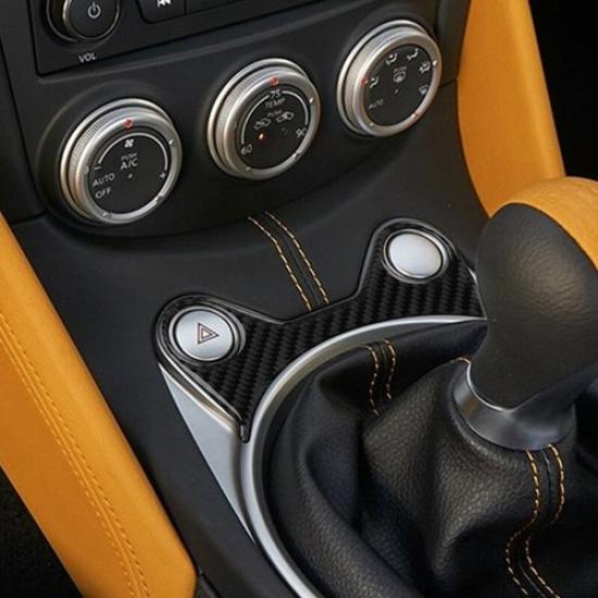 Carbon Fiber Interior Manual Gear Shift Cover Trim For Nissan 370Z 2009-