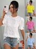 European Style Women Clothing Summer Casual Short Sleeve Blouse
