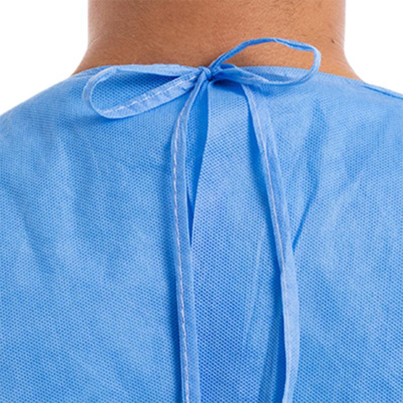 Einweg-Schutzkleidung aus Vliesstoff, blau, dick, Arbeitsisolationskleidung, Zahnschutz, Pflegekittel gegen Ölflecken