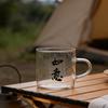 New Chinese-style Small Tea Cups Classic Small Tea Cup with Handle Kung Fu Tea Mug Drinking Glasses Cup Suitable for Gift Giving