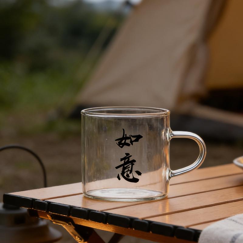 New Chinese-style Small Tea Cups Classic Small Tea Cup with Handle Kung Fu Tea Mug Drinking Glasses Cup Suitable for Gift Giving