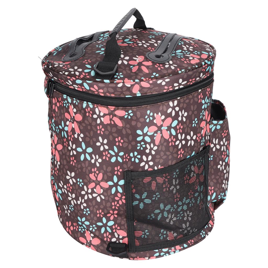 Wool Storage Bag Cylindrical Printed Yarn Holder DIY HandMade Knitting Organizer