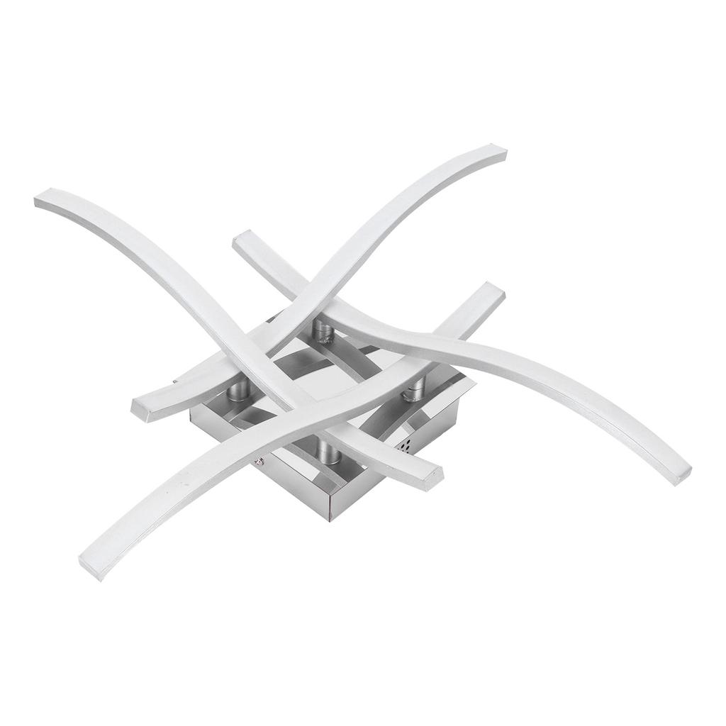 LED Ceiling Light 25W Modern Curved Lamp for Living Room Canteen Bedroom White Light 85-265V