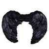 Black Fallen Angel Wings, Halloween Demon Wings Props Stage Show Heart Wings