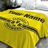 1PC Borussia Custom Name Patterned Flannel Blanket Suitable For All Seasons for Home Decor Warmth and Comfort Gifts Holiday Present