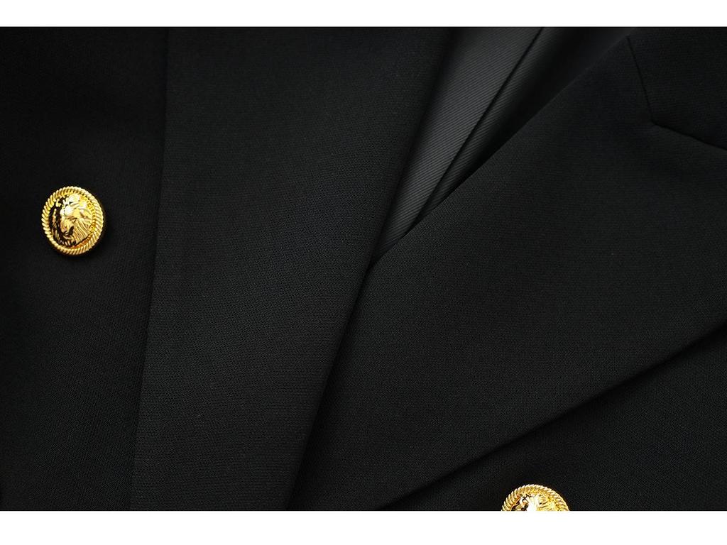 Professional Women's Double-Breasted Waist-Cinched Slimming Short Suit Jacket for Spring/Autumn 2025