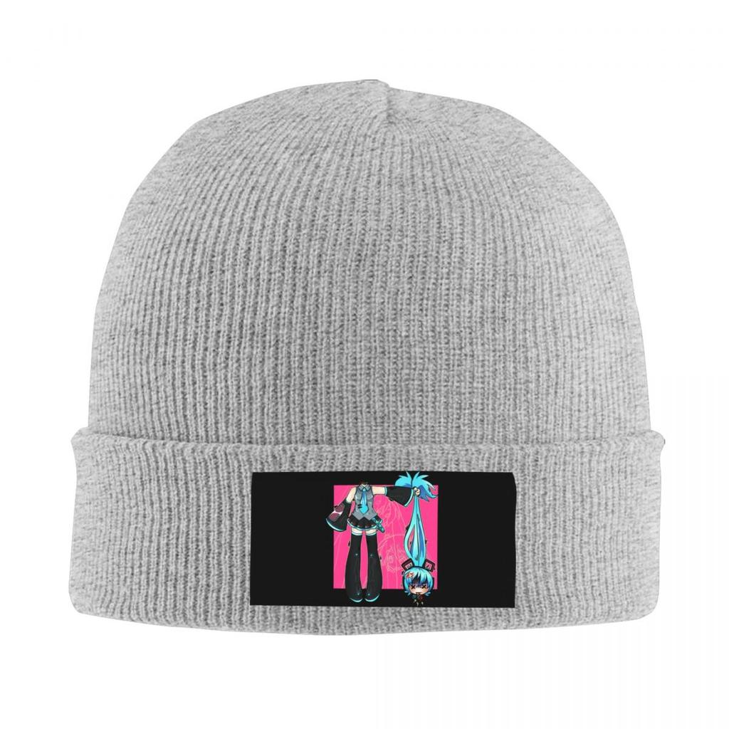 Custom Headless Beanie Cap Unisex Winter Warm Bonnet Femme Knitted Hats Cool Outdoor Ski Hatsune Miku Skullies Beanies Hats