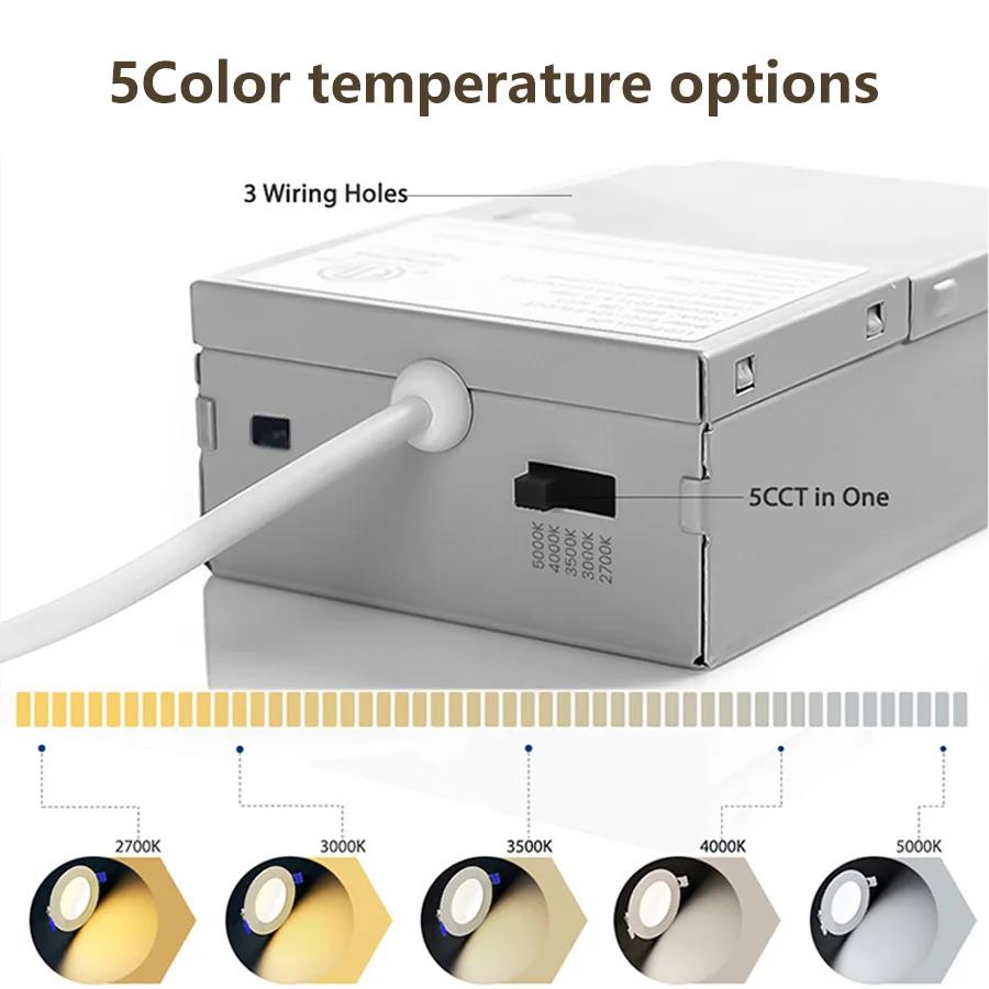 9W 12W LED Downlight 3 Modes 110V 220V Recessed In Led Ceiling Downlight Light Cold Warm White Lamp Living Room Bedroom Decor