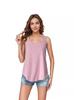 2024 Europe & America Summer Round Neck Sleeveless Solid Color Casual Camisole Vest