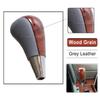 Peach Wood Grain Carbon Fiber Car AT Gear Shift Knob Handle For Toyota Corolla Camry Yaris Rav4 For Lexus IS GS LS RX ES Models