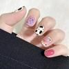 24Pcs Short Square Fake Nails Cloud Star Pattern Full Cover Press On Nail Tips Manicure Art