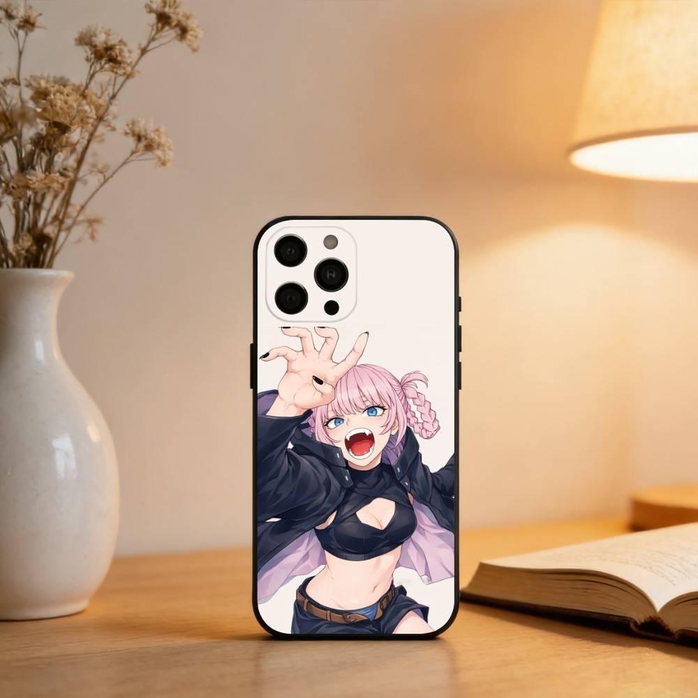 N-Nazuna N-Nanakusa  Phone Case For iPhone 17,16,15,14,13,12,11 Plus,Pro Max,XS,Soft Silicone Black Cover