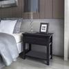 Day and Night - Day and Night Black Wooden Nightstand
