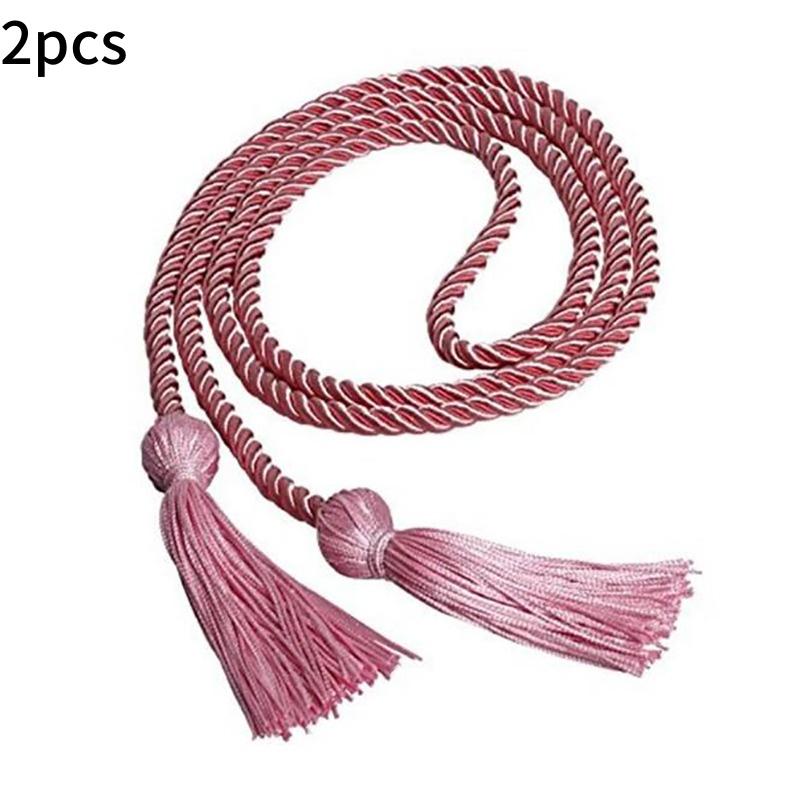 1/2pcs Graduation Honor Cords Craft Braided Tassels Drawstring Rope Polyester Yarn Honor Cord Graduation Students Bachelor Gown