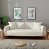Washed Cotton Jacquard Sofa Covers Korean Style Embroidered Sofa Cover  Living Room L Shaped Universal for All Seasons Decor Mat