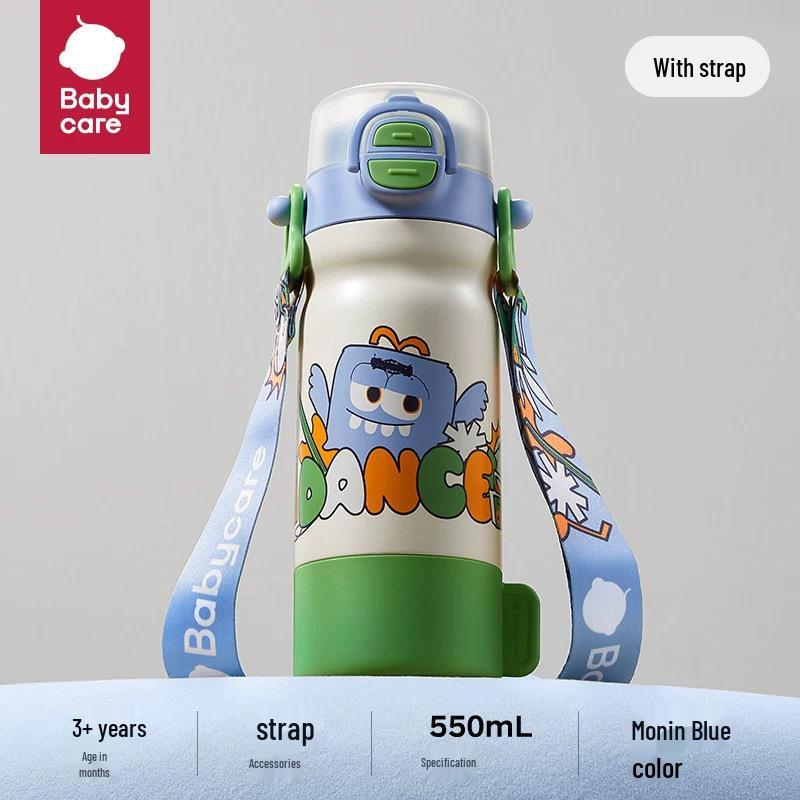 

Babycare 4-in-1 Thermal Straw Cup for Infants and Toddlers - Ideal for Kindergarten & School. 550ml