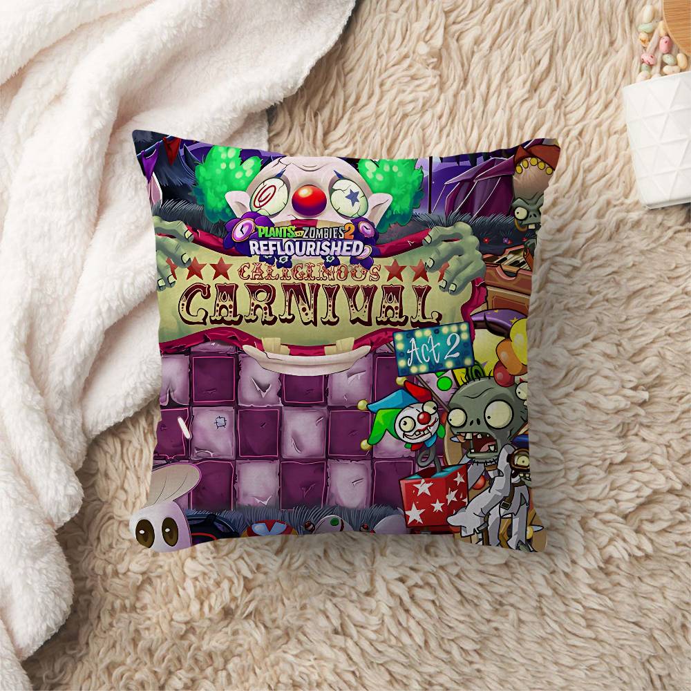 Classic Game P-Plants Vs Z-Zombies Personalized Pillow Cover Kids Bedroom Wild Party Decor Pillowcase Kid Birthday Shower Gift