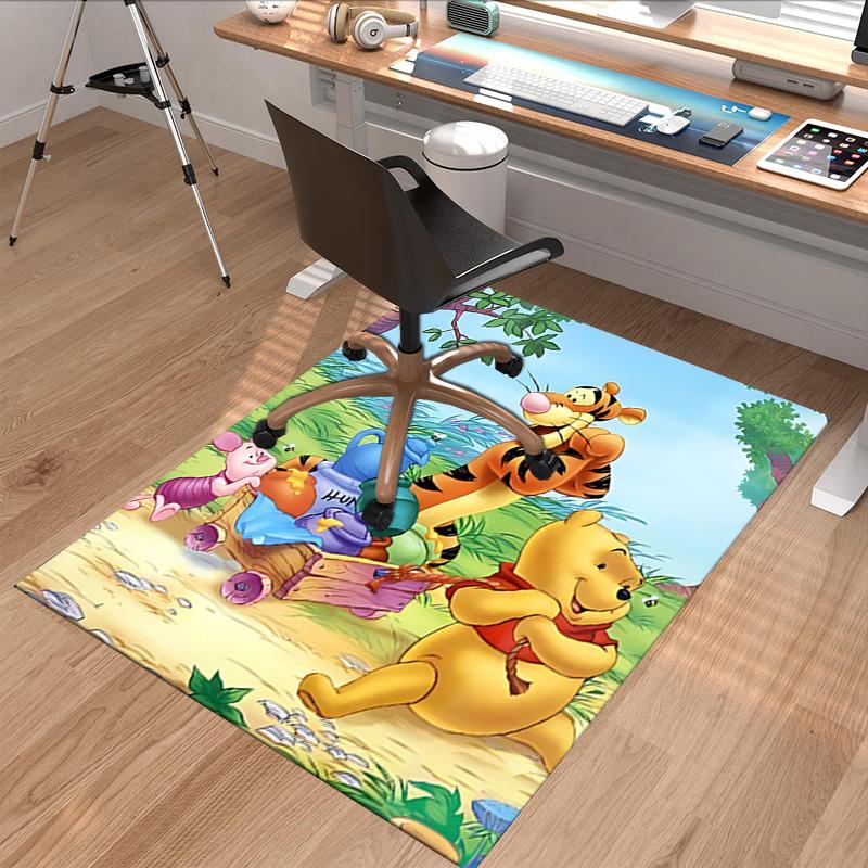 Piglet Tigger Pooh'S Adventure Carpet For Playroom Bedroom Living Room Sofa Home Decorkids Game Area Rug Nonslip Floor Mat
