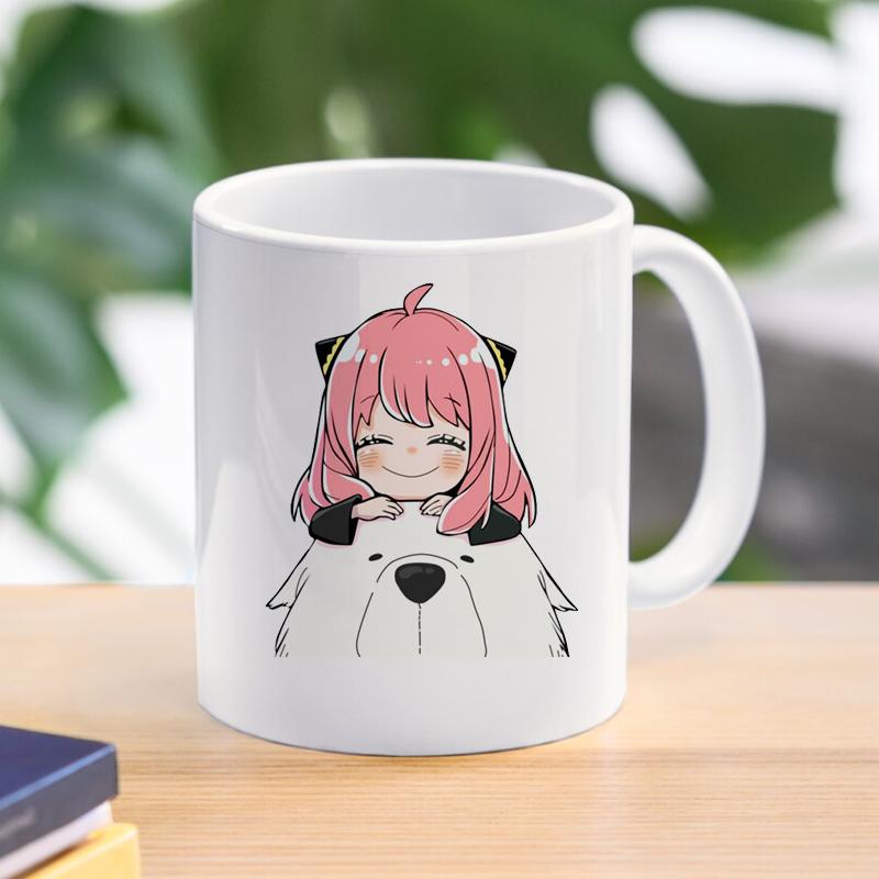 Spy X Family Anya kubek do kawy kubek Loid Yor fałszerz kubki ceramiczne dla dzieci chłopcy herbata kawa z mlekiem naczynia do picia prezent dla przyjaciela