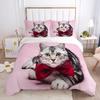 Print 3d King Size Bedding Set Home Textile Pet Cats,Dogs, Wolf Animal Duvet Cover Set Classic Black And White Bedding Set Hot