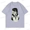 New Anime Tomie Print Top Tees Men Women Vintage Print Streetwear Hip Hop Tshirt Fashion Comic Tomie Y2K Graphics T-shirt Unisex