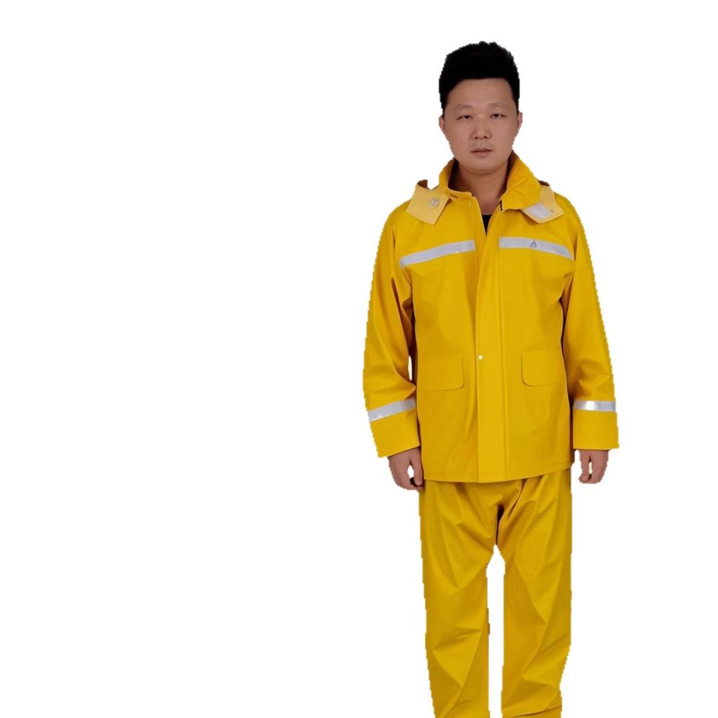Reflective Knit Cycling Raincoat and Pants Set - Anti-Storm/Flood for Riders