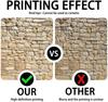 7x5FT Polyester Light Brown Rock Wall Backdrop Brick Stone Rustic Photography Background Supplies for Vintage Birthday Party Newborn Ph