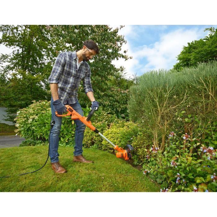 Coupe-bordure électrique BLACK+DECKER - BESTA525-QS - 450W - 25 cm - Filaire - avec 2 Poignées