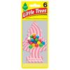 Aromatizador de Carro Little Tree 6 Unidades [Babble Gum] Conjunto de ótimo valor