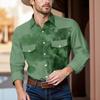 Men'S Fashionable Lapel And Shoulder Length Short Sleeved Casual Top