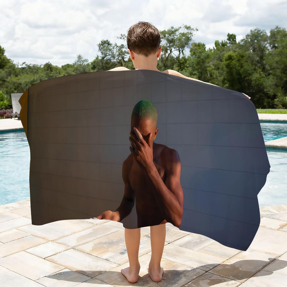 Frank Oceans Blonde Channel Orange Music Art Quick Drying Beach Towels Are Suitable For Swimming Pools Camping Yoga And The Gym