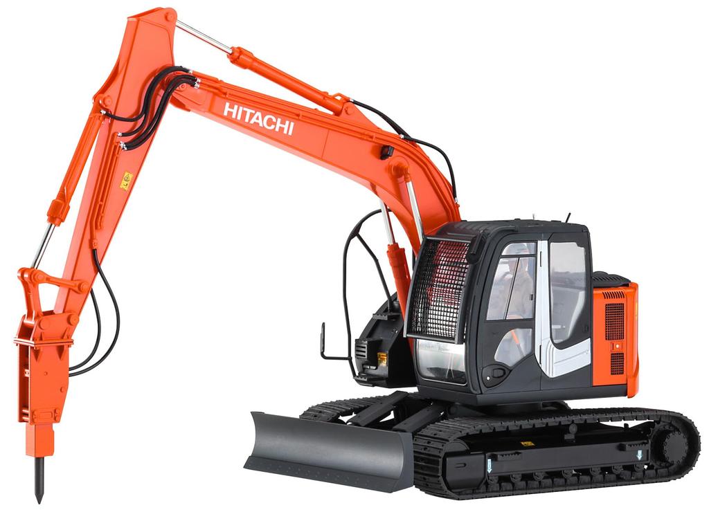 Hasegawa Hitachi Construction Machinery Hydraulic Excavator ZAXIS135US Hydraulic Breaker Specification Machine Plastic Model 66109 1/35