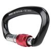 Mountaineering D Locking Carabiner Clips Alloy Heavy Duty Carabiner for Climbing